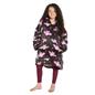OHS Kids Hoodie Blanket Halloween Prints Sherpa Lined Wearable Throw