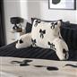 OHS Bows Cuddle Cushion Fleece Back Support Reading Pillow with Arms Bed Chair