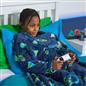Kids Fleece Blanket with Sleeves Arms Wearable Supersoft Cosy Plush Warm Throw