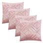 Velvet Cushion Covers Metallic Luxury Geometric Set of 2 or 4 Sofa Chair Inserts