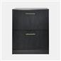 OHS Ribbed Shoe Rack 2 Drawer Wooden Cabinet Shoes Organiser Stand Holder