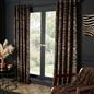 OHS Velvet Eyelet Blackout Curtains Animal Print Ready Made Ring Top