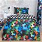 Football Duvet Cover Bedding Set Quilt Pillowcase Soft Reversible Neon Galaxy