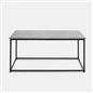 OHS Coffee Table Marble Bedside End Living Room Modern Metal Frame Home Decor