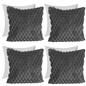 OHS Waffle Cushion Covers Faux Fur Soft Fleece Square Pillowcases Home Decor