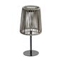 OHS Solar Table Lamp Rattan Cordless Outdoor Garden Light Dusk Sensor