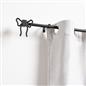 OHS Bow Curtain Pole Extendable 70-220cm Metal 16mm Finnials Decor