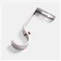 OHS 120-200cm Curtain Pole Extendable Metal 28mm Ball Trumpet Twist Finnials