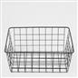 Wire Storage Basket Organiser Tidy Clothing Towel Holder Space Saving Solution