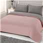 Brentfords Reversible Blush Grey Duvet Cover with Pillowcase Pink Bedding Set