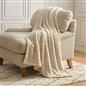 OHS Tufted Throw Animal Pattern Teddy Fleece Blanket Thermal Bedspread