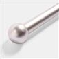 OHS 120-200cm Curtain Pole Extendable Metal 28mm Ball Trumpet Twist Finnials