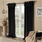OHS Velvet Eyelet Curtains Bow Decor 2 Pair Of Ready Made Luxury Thick Ring Top