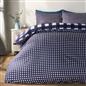 OHS Gingham Duvet Cover Bedding Set Check Quilt Pillowcase Reversible