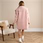 OHS Waterfall Cardigan Warm Teddy Fleece Open Front Wrap Loungewear Outwear