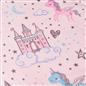OHS Kids Microfibre Fitted Sheet Fun Print 25cm Hotel Quality Easy Care