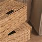 Natural Storage Cube Folding Rope Organiser Woven Wicker Hamper Strong Eco Box