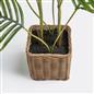 OHS Artificial Tree Plant Foliage in Basket Pot Palm Olive Leaves Tabletop Decor