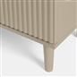 OHS Under Sink Bathroom Cabinet Ribbed Engineered Wood Storage Organiser