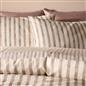 OHS Watercolour Embossed Bedding Set Stripe Duvet Cover with Pillowcase
