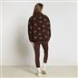 OHS Bows Half Zip Hoodie Teddy Fleece Winter Thermal Jumper Pullover Sweatshirt