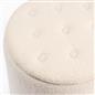 OHS Ottoman Stool Storage Boucle Vanity Seat Soft Foot Rest Pouffe Home Chair