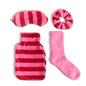 OHS Print Winter Gift Set Hot Water Bottle Socks Eye Mask Scrunchie Hand Warmer