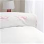 OHS Bow Border Bedding Set Microfibre Print Duvet Cover with Pillowcase