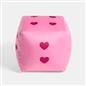 OHS Dice Cushion Hearts Decorative Filled Scatter Throw Pillow Home Decor
