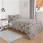OHS Football Fleece Duvet Cover Kids Warm Reversible Bedding Supersoft Thermal