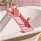 OHS Bamboo Bath Tub Rack Storage Bathroom Caddy Shelf Tray Soap Holder Tidy Unit