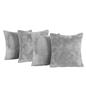 Brentfords Waffle Popcorn Fleece Set of 4 x Cushion Covers Pack Sofa - 18