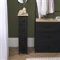 Narrow 4 Drawer Storage Cabinet Bedside Table Unit Clothes Home Fabric Organiser