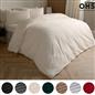 OHS Ribbed Fleece Bedding Set Soft Faux Fur Thermal Duvet Cover with Pillowcase 