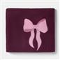 OHS Bows Throw Blanket Soft Polar Fleece Winter Thermal Bedspread Home Decor