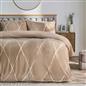 OHS Diamond Check Bedding Set Teddy Fleece Winter Duvet Cover with Pillowcase