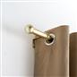 OHS 70-120cm Curtain Pole Extendable Metal 16mm Ball Trumpet Twist Finnials