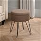 Foot Stool Storage Seat Chair Dressing Table Vanity Pouffe Ottoman Boucle Fleece
