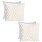 OHS Waffle Cushion Covers Faux Fur Soft Fleece Square Pillowcases Home Decor