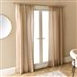 OHS Linen Look Voile Net Curtains 2 Panels Rod Slot Top Pair Home Set 55x87