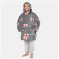 Kids Hoodie Blanket Oversized Sherpa Fleece Jumper Sweatshirt Soft Warm Throw