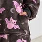 OHS Kids Hoodie Blanket Halloween Prints Sherpa Lined Wearable Throw