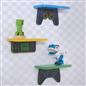 OHS Kids Gaming Shelves Set of 3 Novelty Wall Mounted Floating Storage Units