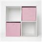 OHS Multi Pack of Matte Velvet Storage Boxes Stylish Foldable Set Square Cube