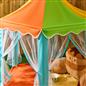 OHS Kids Garden Gazebo with Curtains Outdoor Patio Playhouse Tent Canopy