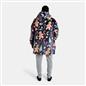 OHS Print Hooded Blanket Adult Xmas Winter Sherpa Lined Throw Oversized Hoodie