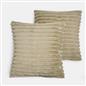 OHS Thick Rib Cushion Covers Faux Fur Soft Fleece Square Pillowcases Home Decor