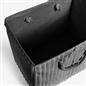 OHS Ribbed Laundry Basket with Lid Foldable Hamper Bag Washing Bin Storage