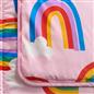 Coverless Duvet Pillowcase Rainbow 10.5 Tog Bedding Set Kids Single Travel Quilt