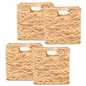 Natural Storage Cube Folding Rope Organiser Woven Wicker Hamper Strong Eco Box